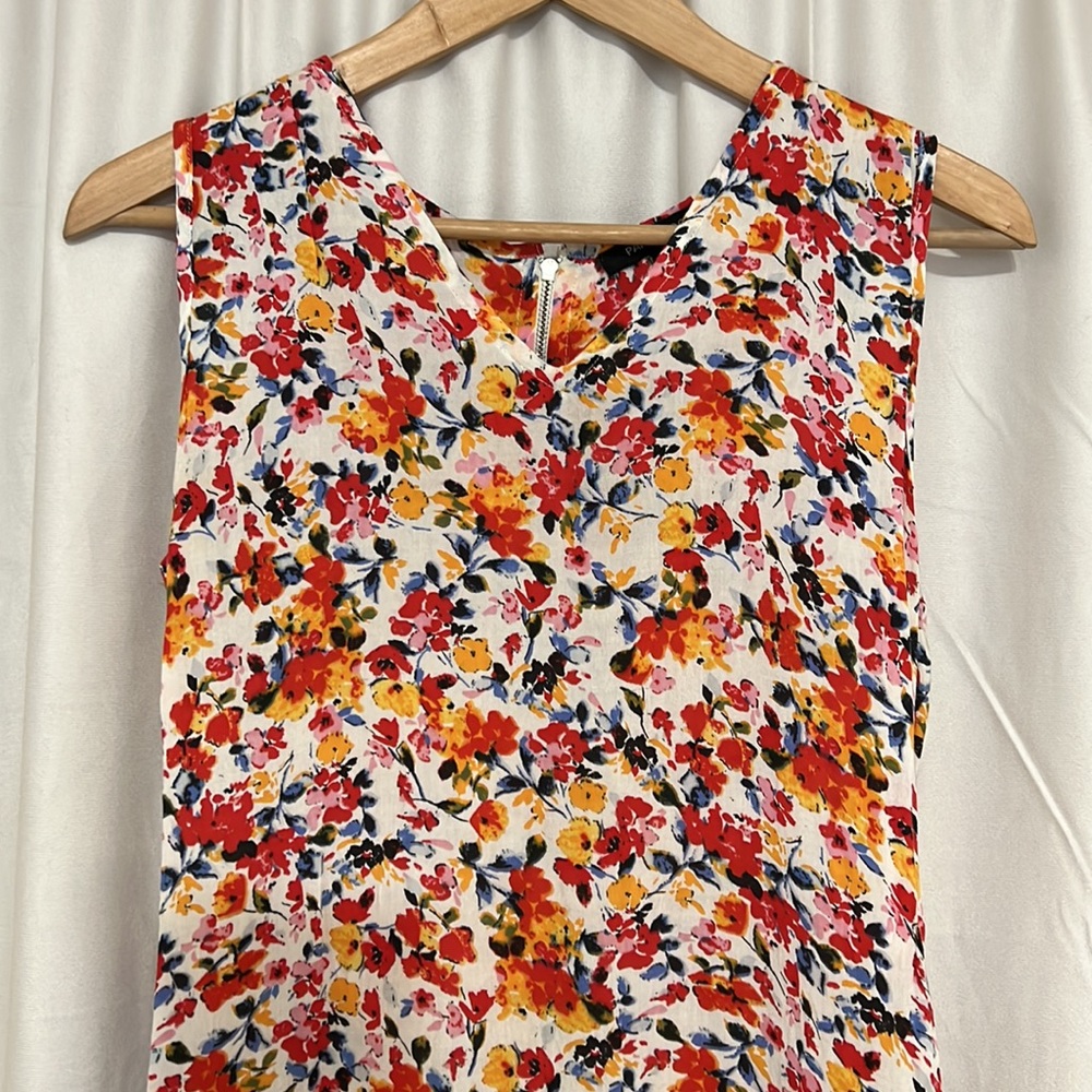 Floral Pattern Tank Top (Paper Moon)